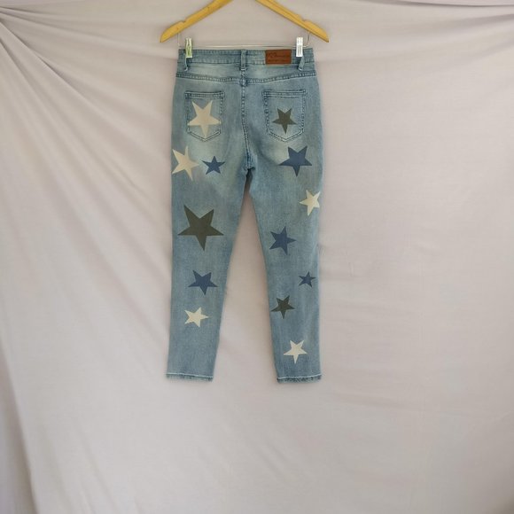 FPxHEI NIUxONE TEASPOON TAPERED MOM JEANS in SUPERSTAR WASH 27w +MEASUREMENTS - Picture 4 of 7